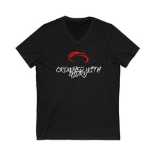 Load image into Gallery viewer, Women’s Unisex Jersey Short Sleeve V-Neck Tee