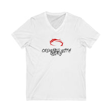Load image into Gallery viewer, Women’s Unisex Jersey Short Sleeve V-Neck Tee