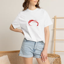 Load image into Gallery viewer, Minimal Red Thorn Circle Graphic T-Shirt
