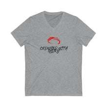 Load image into Gallery viewer, Women’s Unisex Jersey Short Sleeve V-Neck Tee
